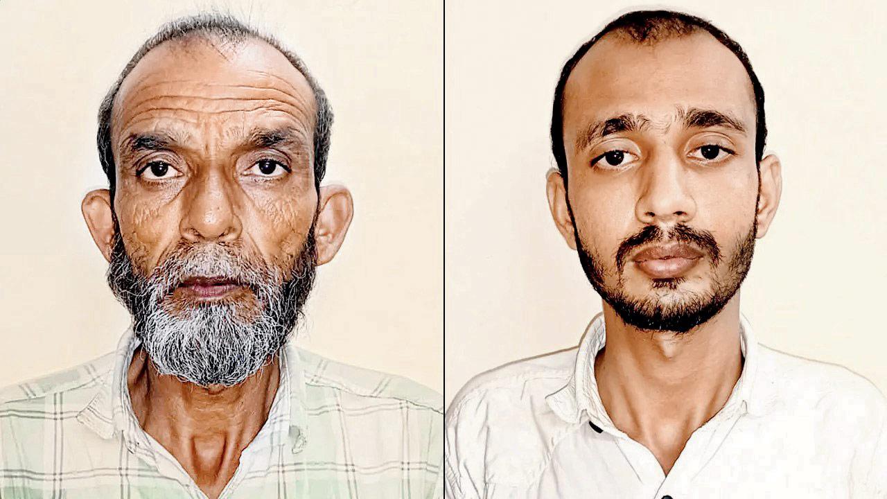 The woman’s father, (left) Gora Khan and (right) her brother, Salman Khan 
