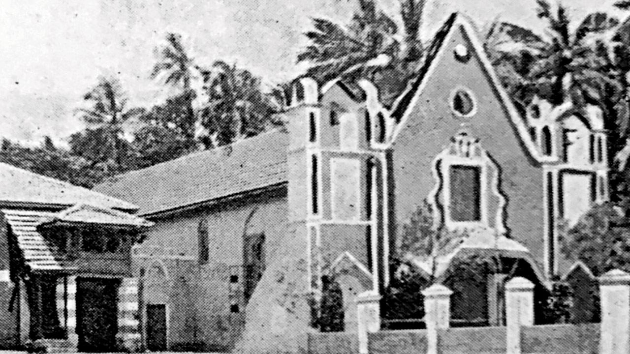 An archival picture of Our Lady of Health, Versova 