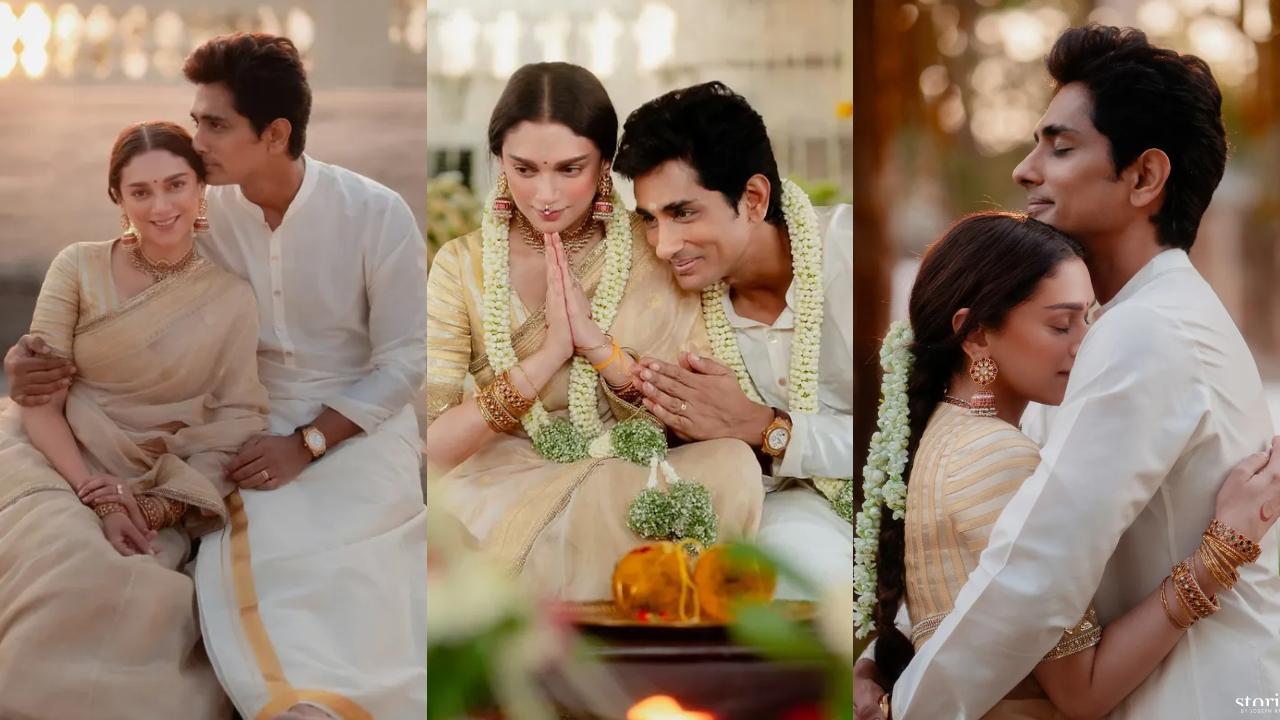 Aditi Rao Hydari and Siddharth's wedding pics