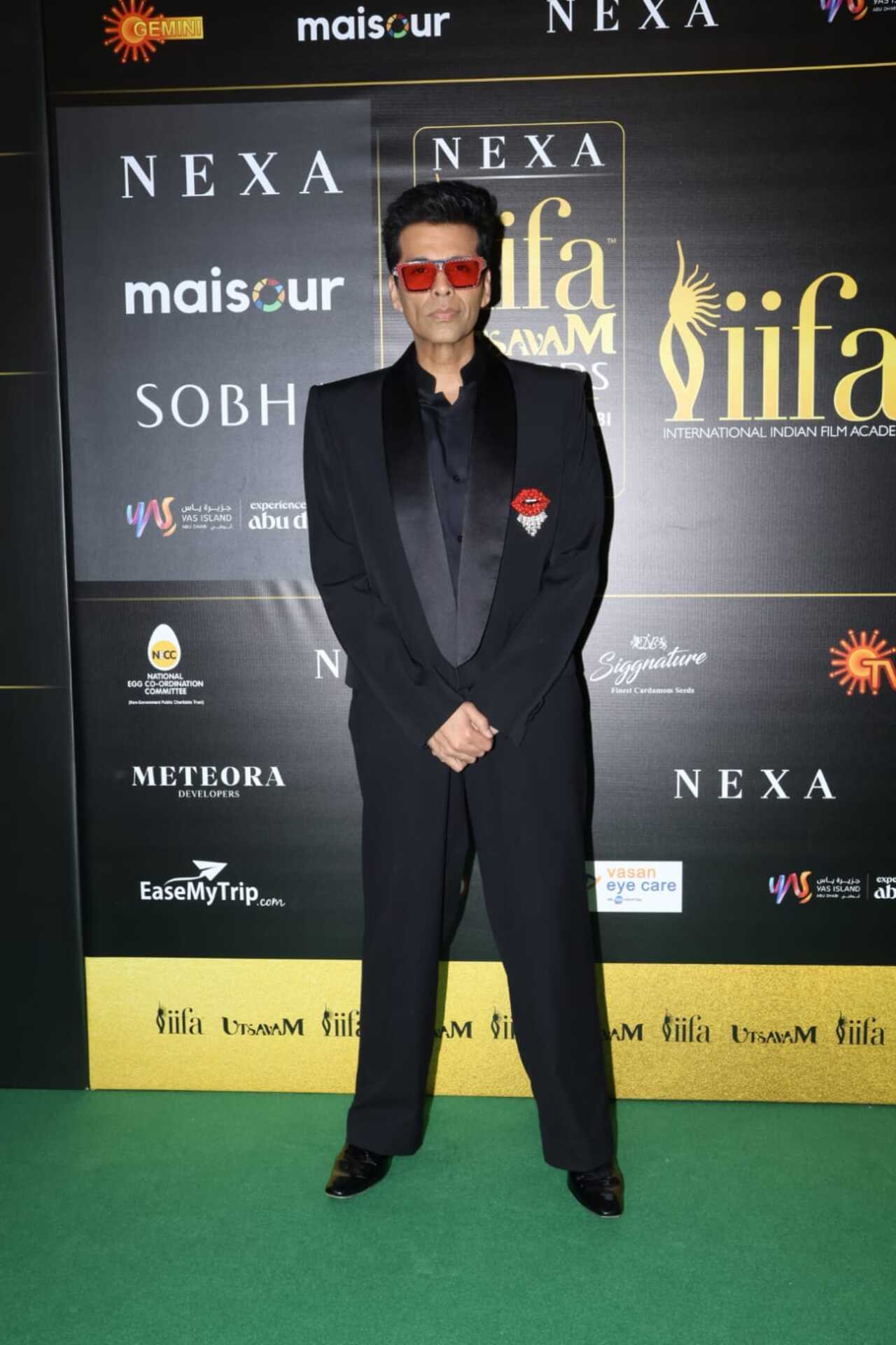 Karan Johar made his mandatory appearance at the awards night. 