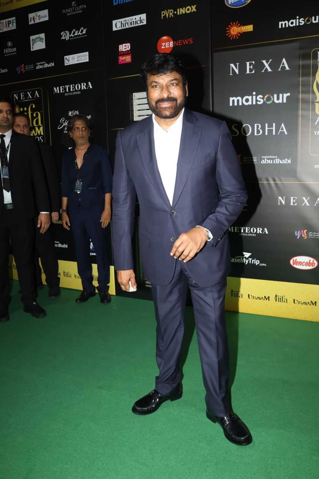 Megastar Chiranjeevi was honoured with the Outstanding Achievement in Indian Cinema award at IIFA Utsavam 2024.