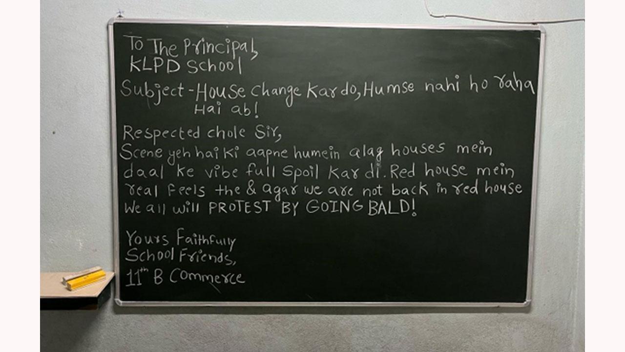 Students of KLPD School threaten to Go Bald