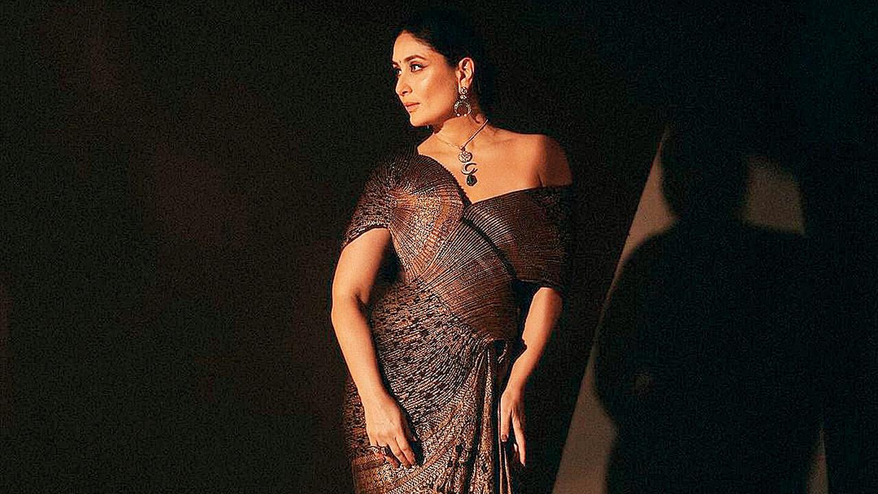 Kareena Kapoor Khan wears a restored Banarasi saree to celebrate the 25th anniversary of her Bollywood debut 