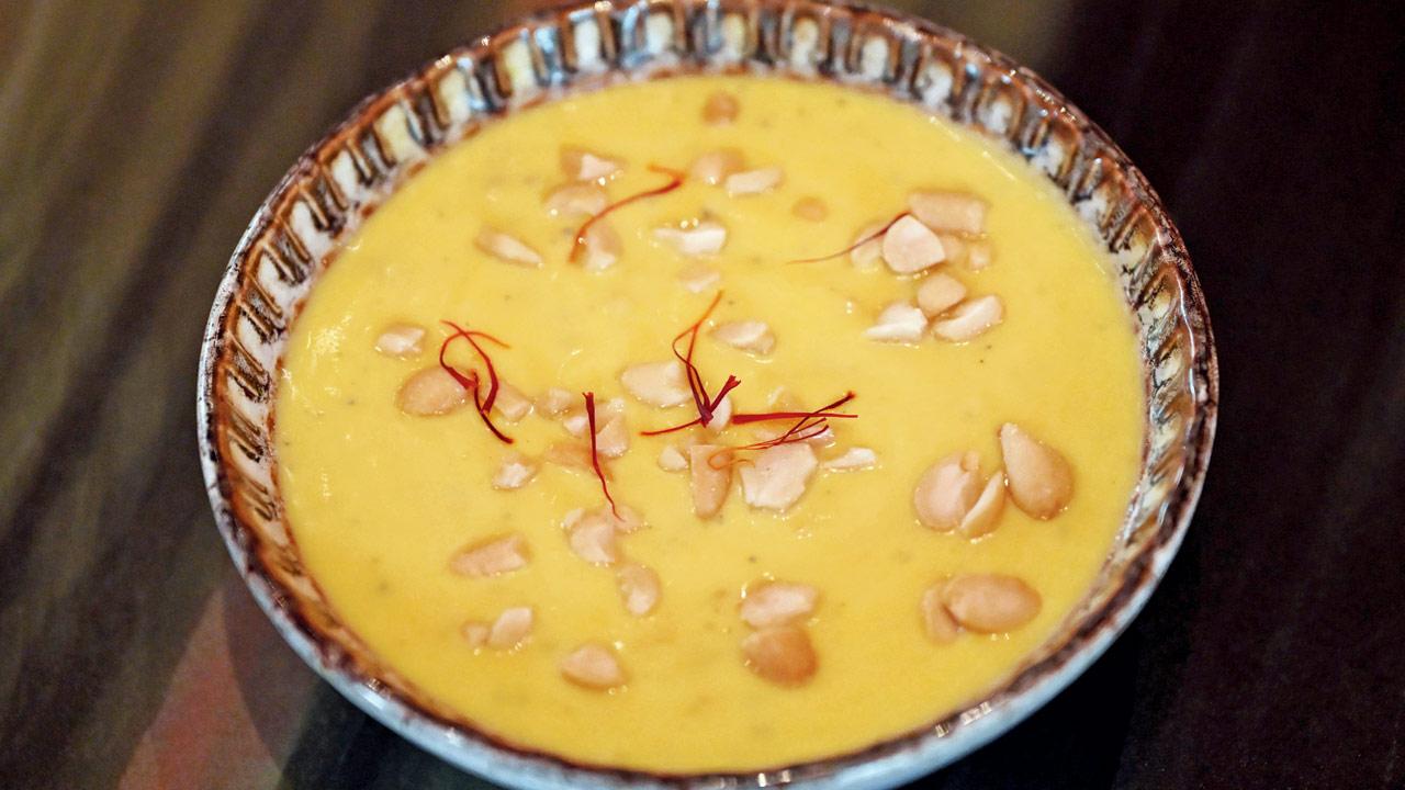 Kesar and peanut chutney