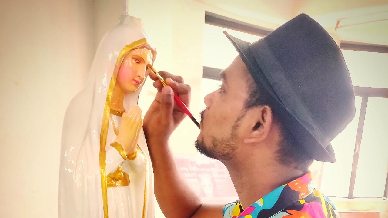 How this Mumbaikar found his true calling in restoring Catholic statues after job loss during Covid-19