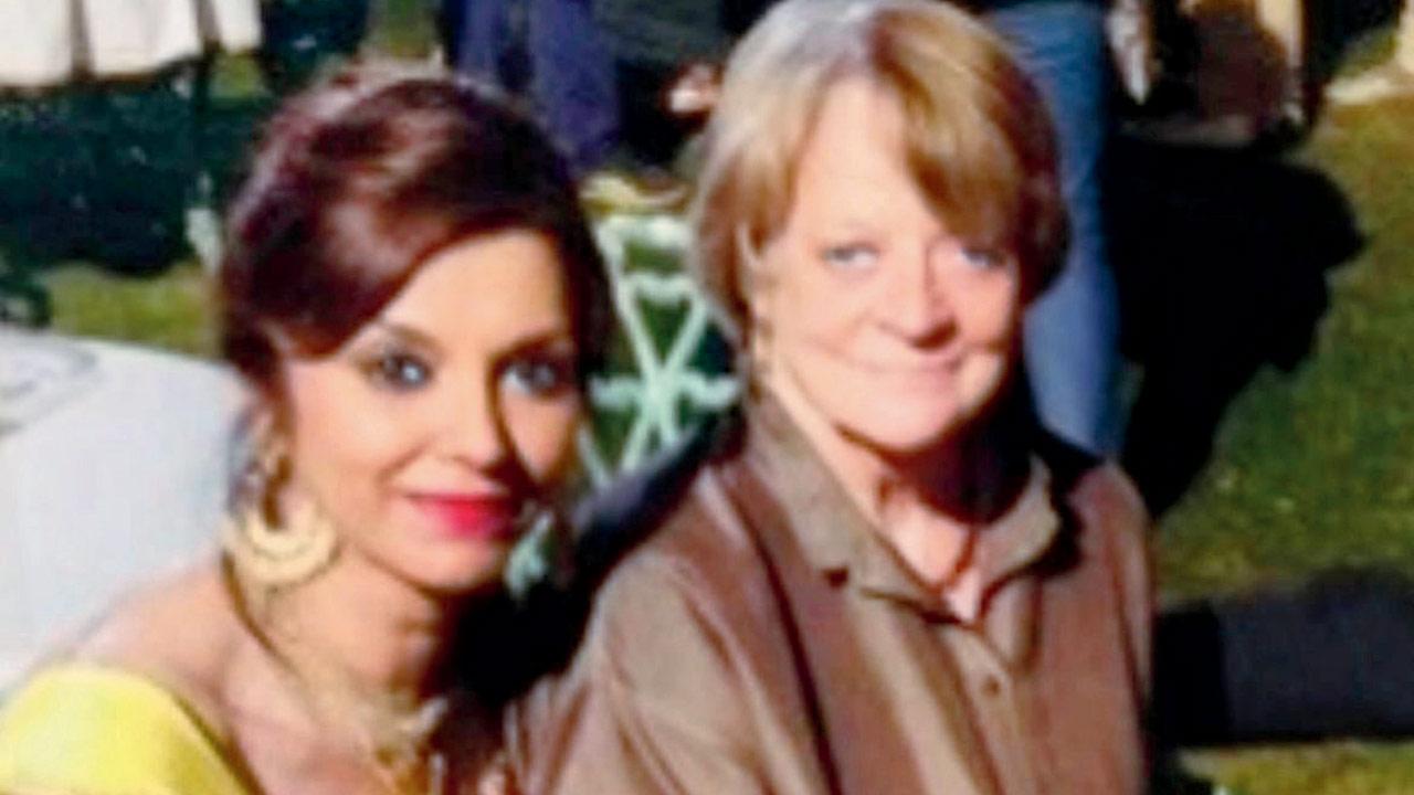 Lilette Dubey with Dame Maggie Smith. Pic courtesy/Instagram