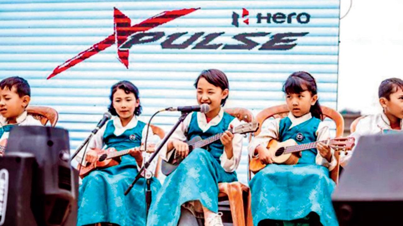 Children from Nubra Valley perform at a previous edition