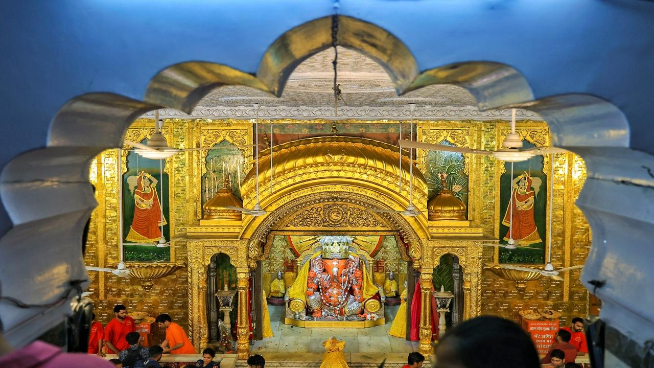 Celebrations at the famous Moti Dongri temple in Jaipur, According to historians, the Ganpati idol was installed at the temple in 1761