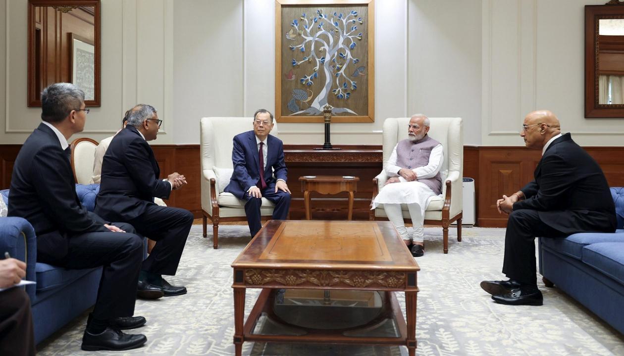 PM Modi meets leadership team of Tata Sons, PSMC; discusses semiconductor manufacturing projects
