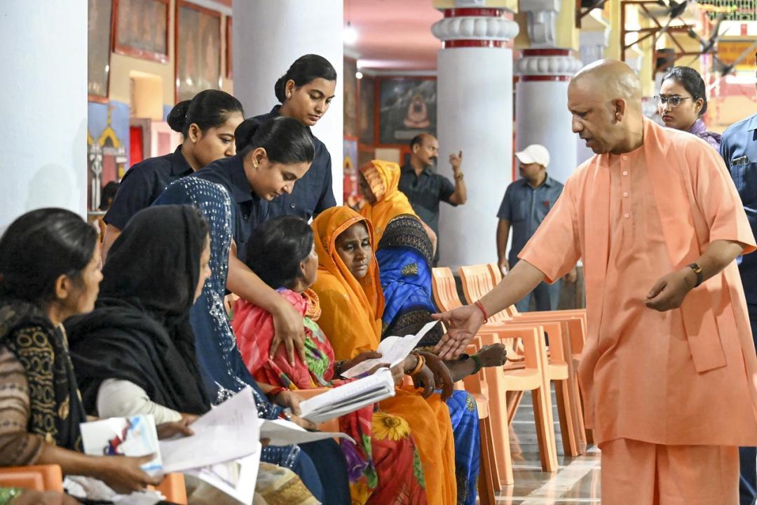 In Photos: UP CM Yogi Adityanath holds 'Janta Darshan' programme in Gorakhpur