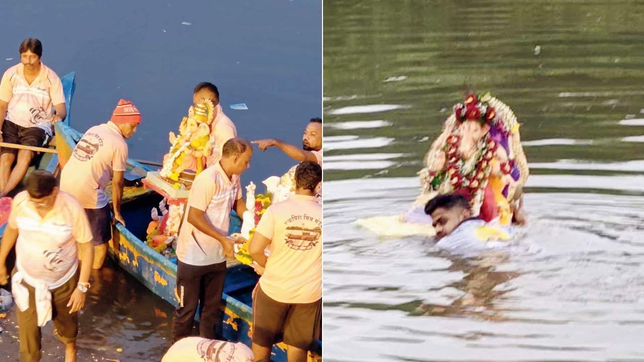 Geo-tagged photos of Ganesh idols being immersed in in Thane were sent to authorities