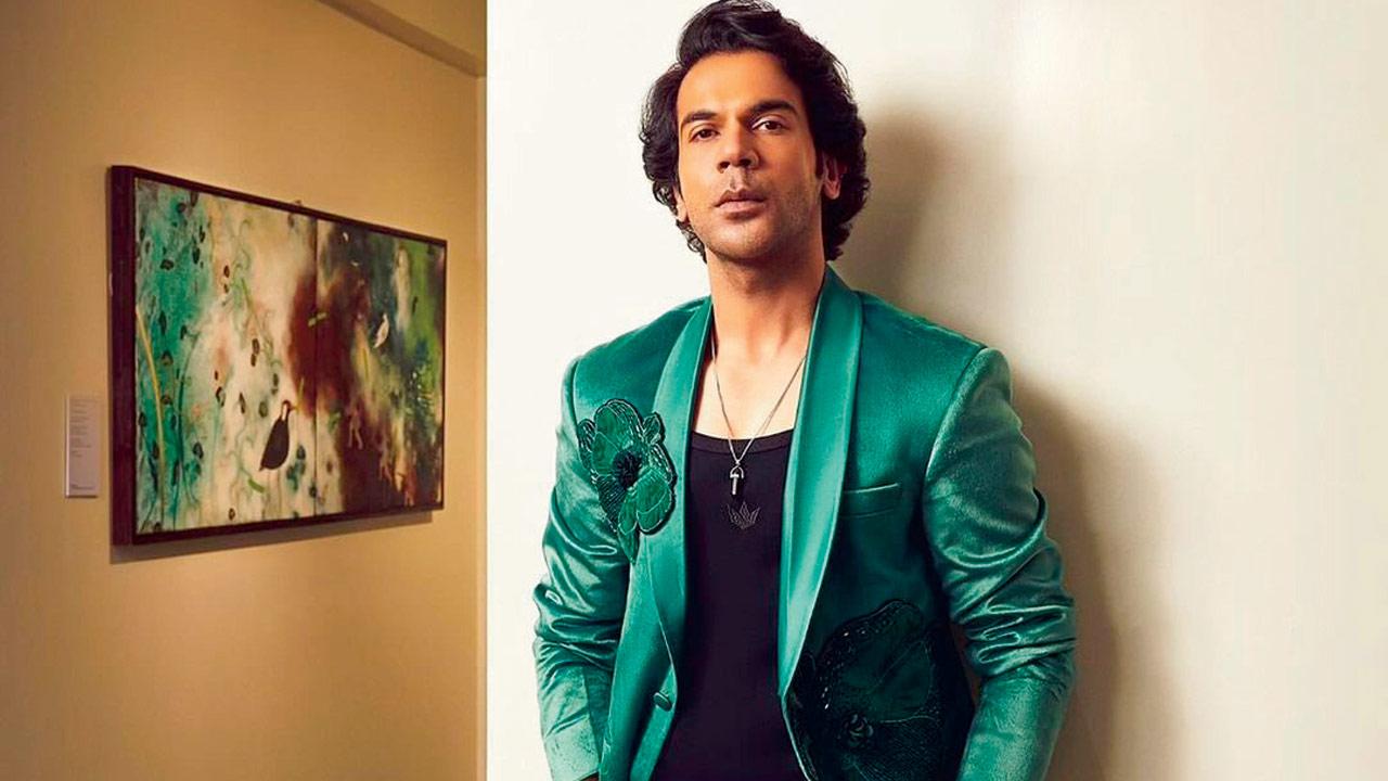 Rajkummar Rao’s outfit uses the colour as an accent