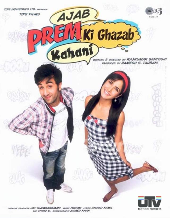 Ajab Prem Ki Ghazab Kahani (2009)
   - Character: Prem Shankar Sharma
   - Plot: In this fun-filled romantic comedy, Ranbir’s goofy and innocent lover-boy act, paired with his hilarious antics to win over Katrina Kaif’s character, made him one of Bollywood’s favourite romantic heroes.