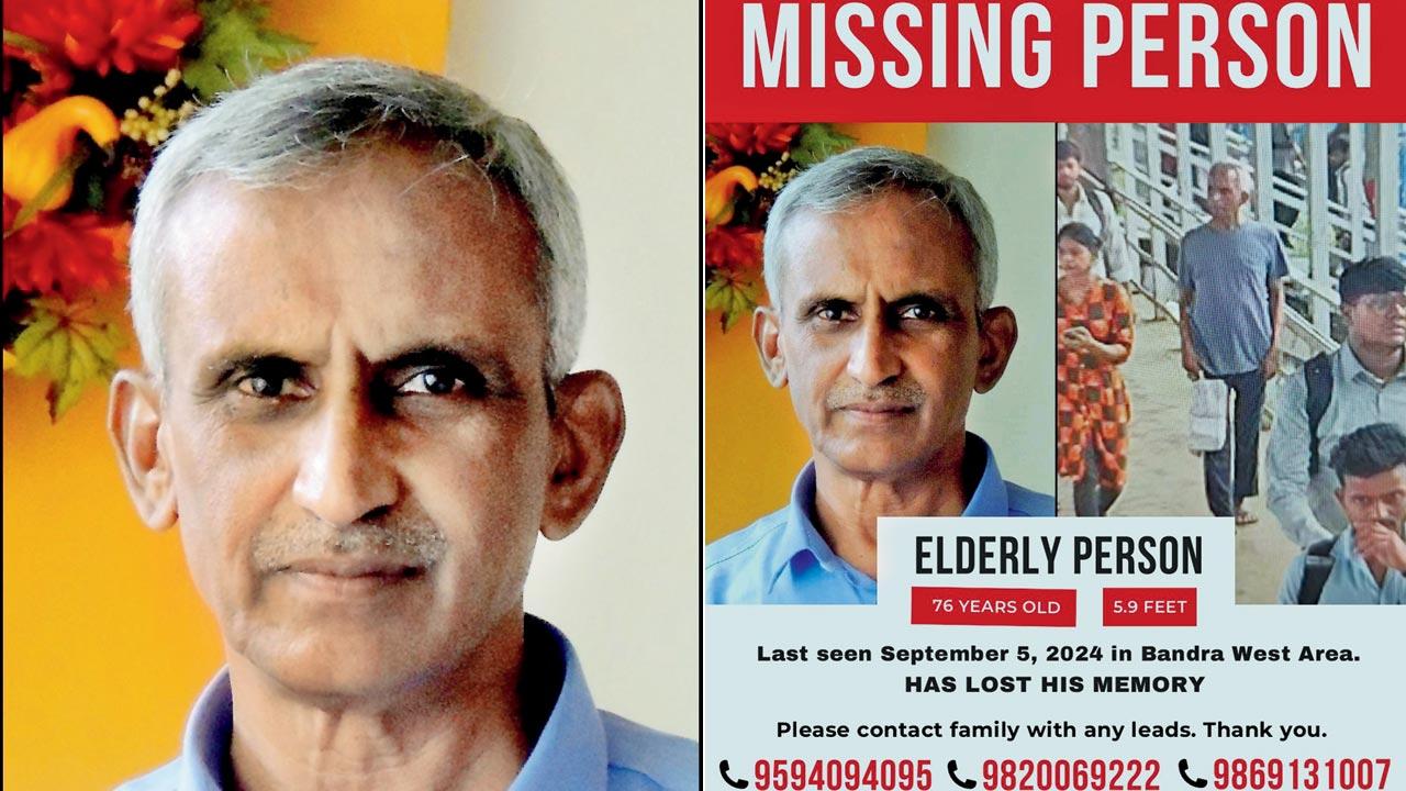 Senior Scientist Vinayak Kolvankar; the missing person notice