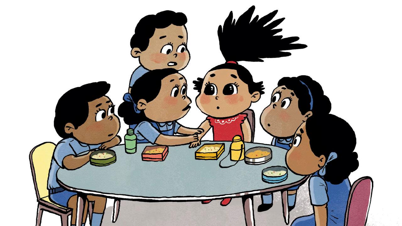A panel from The Right Way School. Illustration Courtesy/Pankaj Saikia