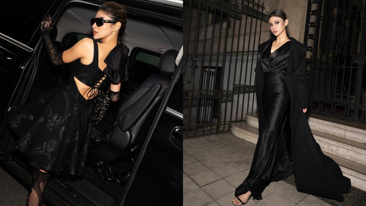Mouni Roy stuns at Milan Fashion Week in stunning black outfits