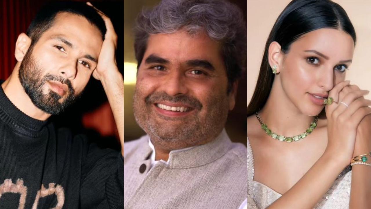 Vishal Bhardwaj & Shahid Kapoor reunite after 7 years for yet-untitled action thriller starring Triptii Dimri