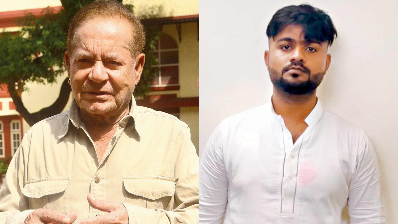 Salim Khan. File Pic/Atul Kamble (right) Umar Aasif Shaikh, who was booked along with his girlfriend