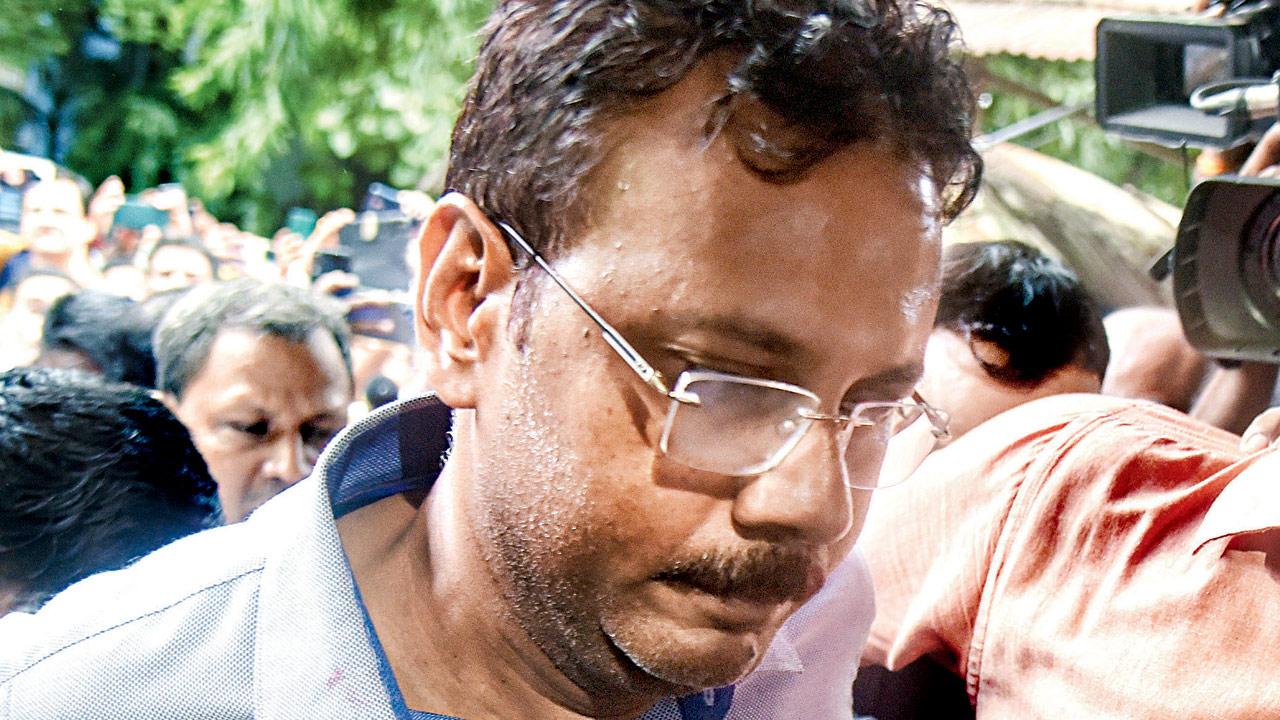 RG Kar Medical College and Hospital’s former principal Sandip Ghosh being taken to court. PIC/PTI