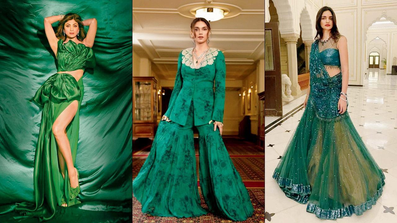 Want to know how to style emerald green festive wear? Here's how to get it right