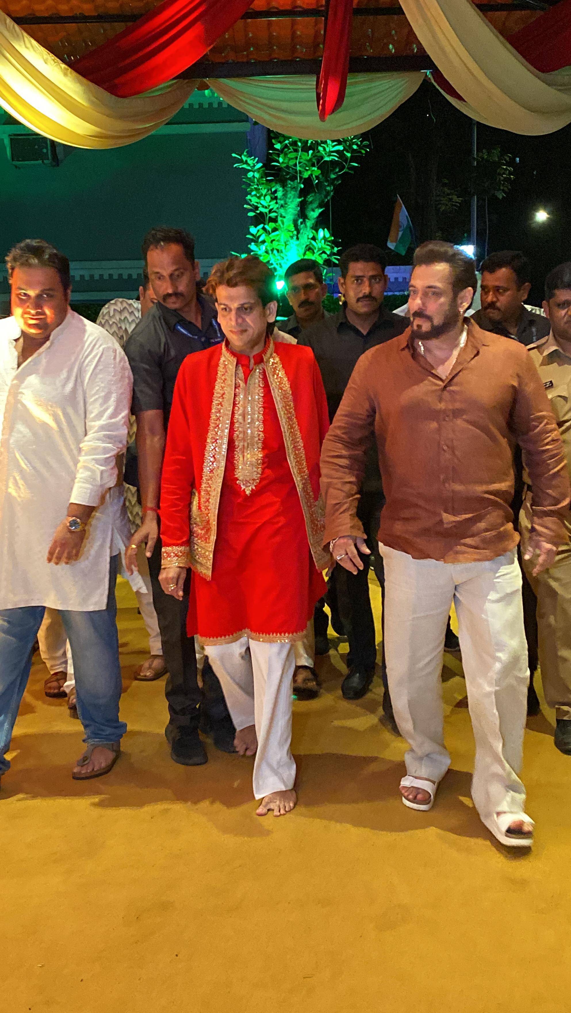 Salman Khan visited Rahul Kanal's Ganpati in Bandra