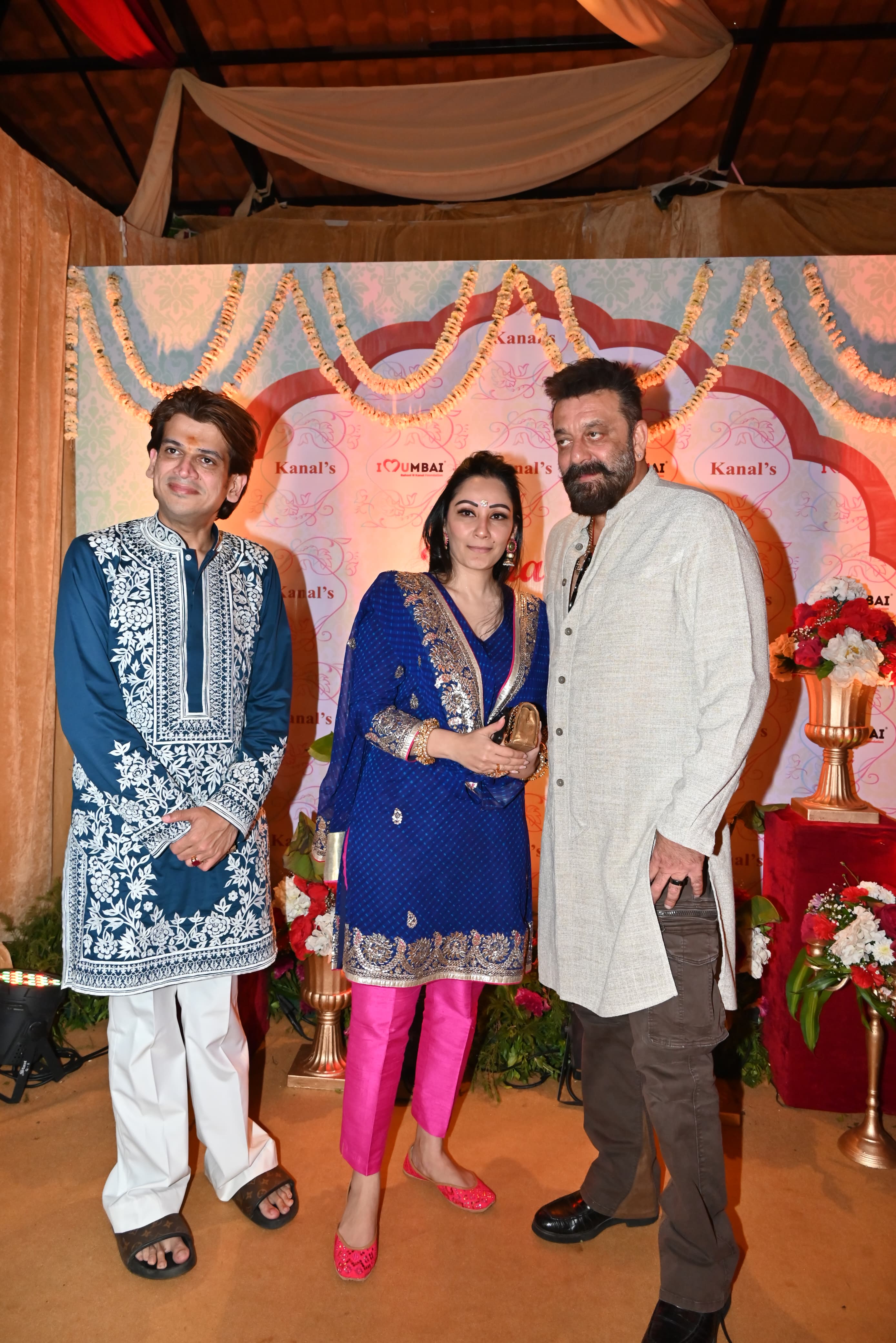 Dutt was accompanied with his wife