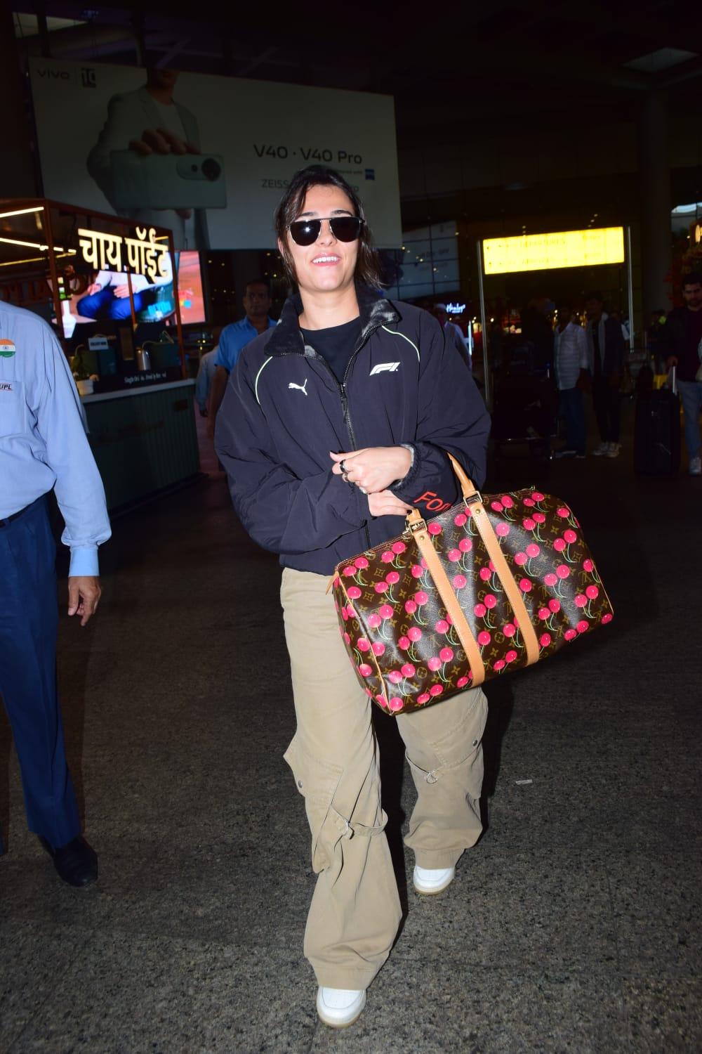 Tania Shroff was clicked outside Mumbai airport