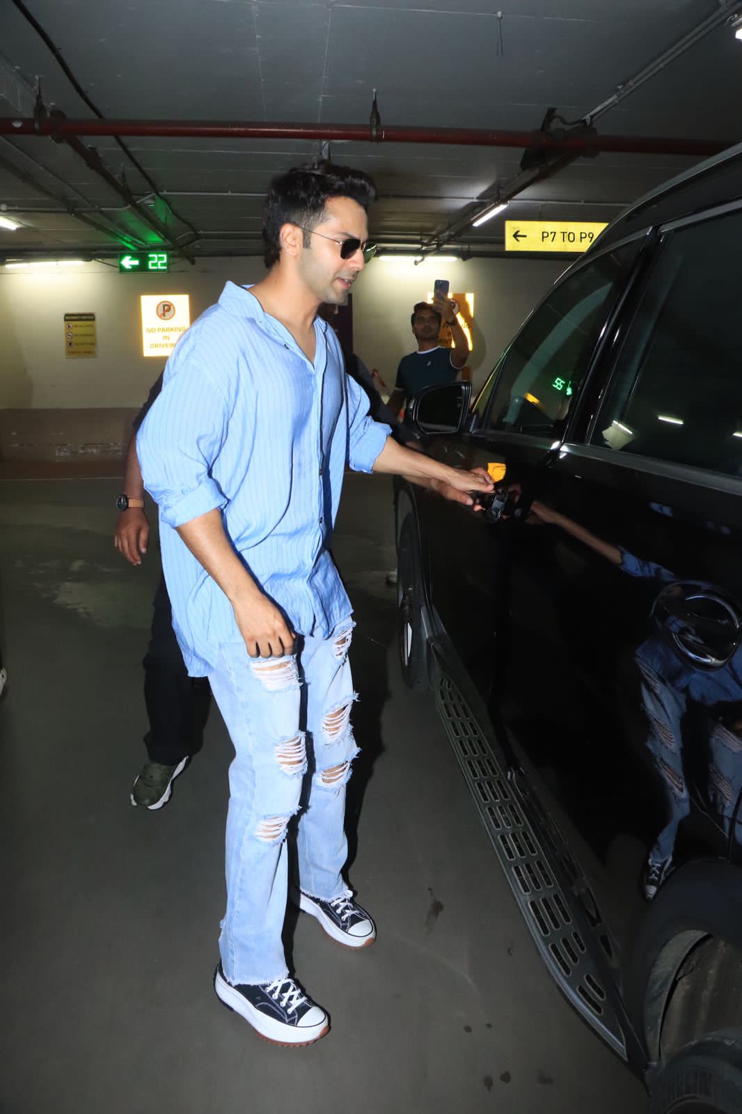 Varun Dhawan was clicked as he went out and about in the city