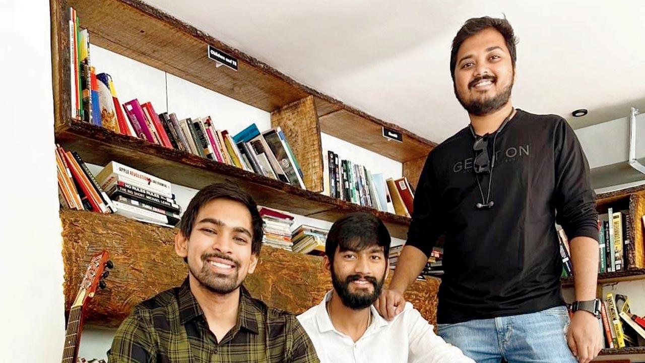 Co-founders Prathamesh Patil, Mohit Bhoir, and Shubham Shah 