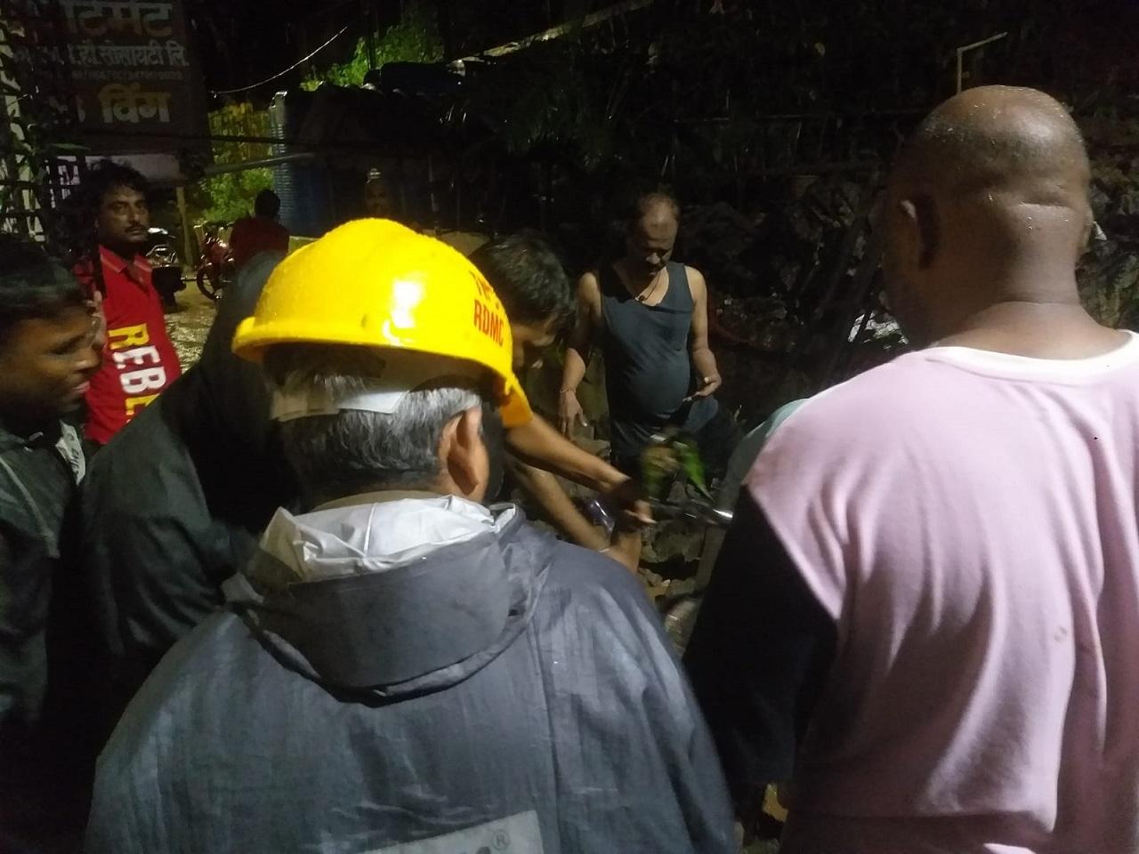 A portion of the compound wall of the housing complex collapsed on vehicles parked by the side, he said, adding that 20 two-wheelers were damaged in the incident