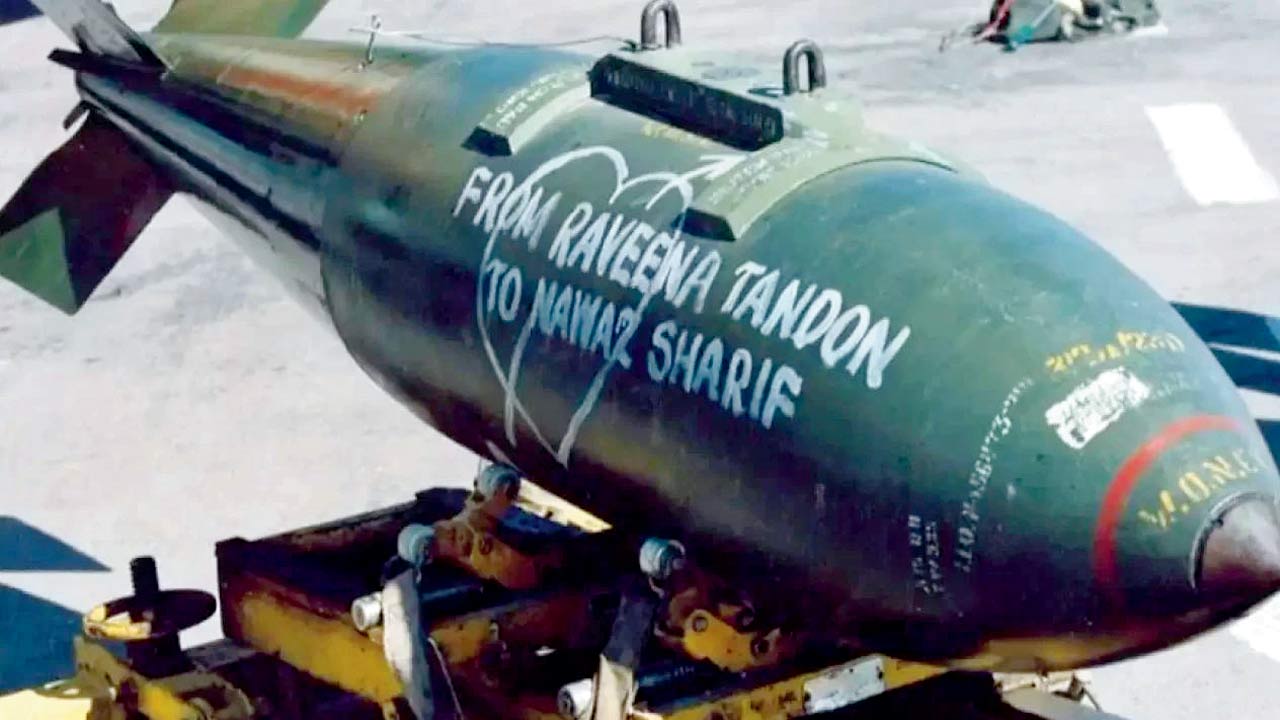 The book includes trivia such as the infamous “Raveena missile”, which was dropped  by the Indian  Air Force during the 1999 Kargil War with the words “From Raveena Tandon to Nawaz Sharif”  inscribed on it—a taunt to former Pakistan PM Nawaz Sharif, who was a fan of Raveena Tandon
