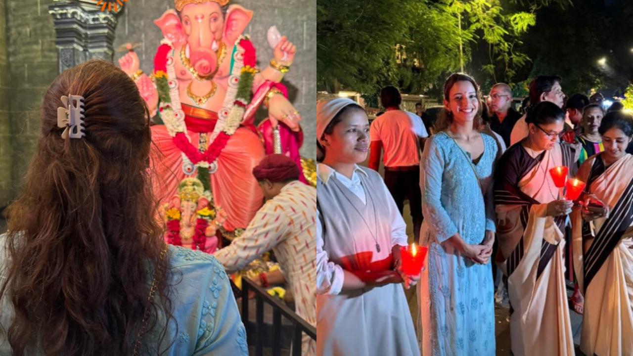 From Ganpati pandal hopping to visiting Mount Mary Fair, Triptii Dimri enjoys an eventful Sunday