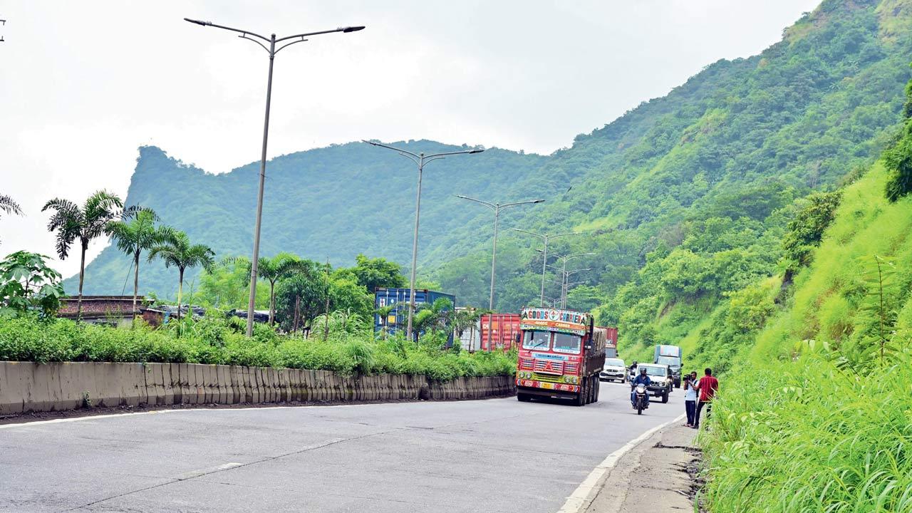 The spot  in Mumbra where Akshay Shinde was shot dead by PI Sanjay Shinde. Pic/Shadab Khan