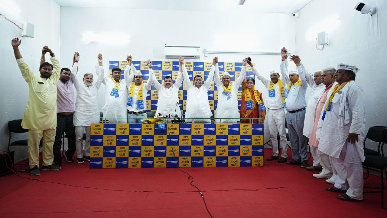 BJP leaders Sunil Rao, Satish Yadav join AAP ahead of Haryana Assembly Elections