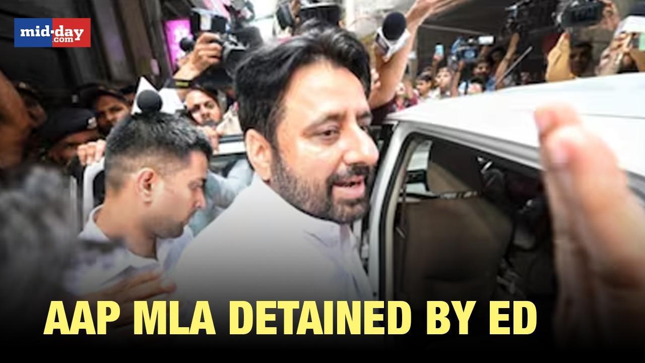 AAP MLA Amanatullah Khan detained by ED after raids at his house - Watch video