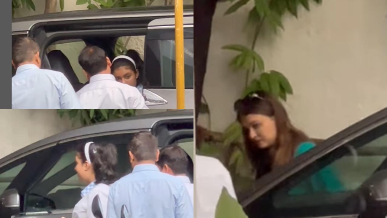 Amid divorce rumours, Aishwarya & Aaradhya spotted at Bachchan household 'Jalsa'