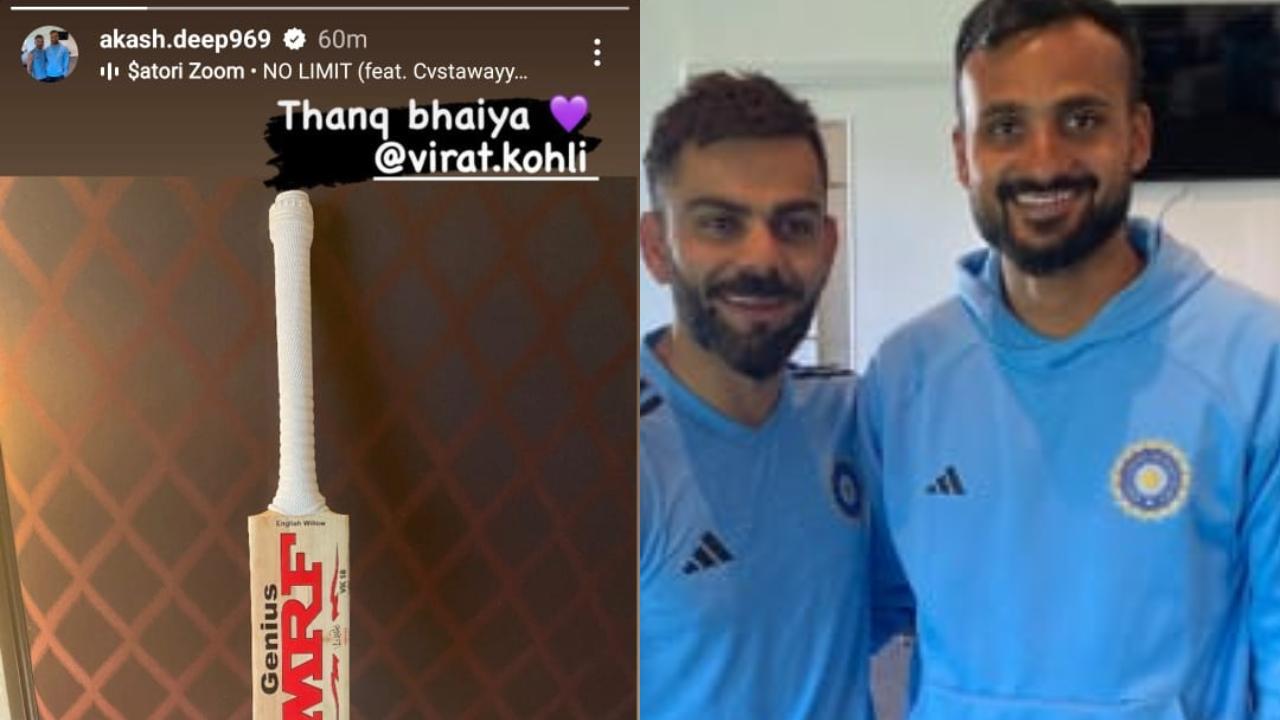 Akash Deep receives gift from Virat Kohli ahead of Bangladesh Tests