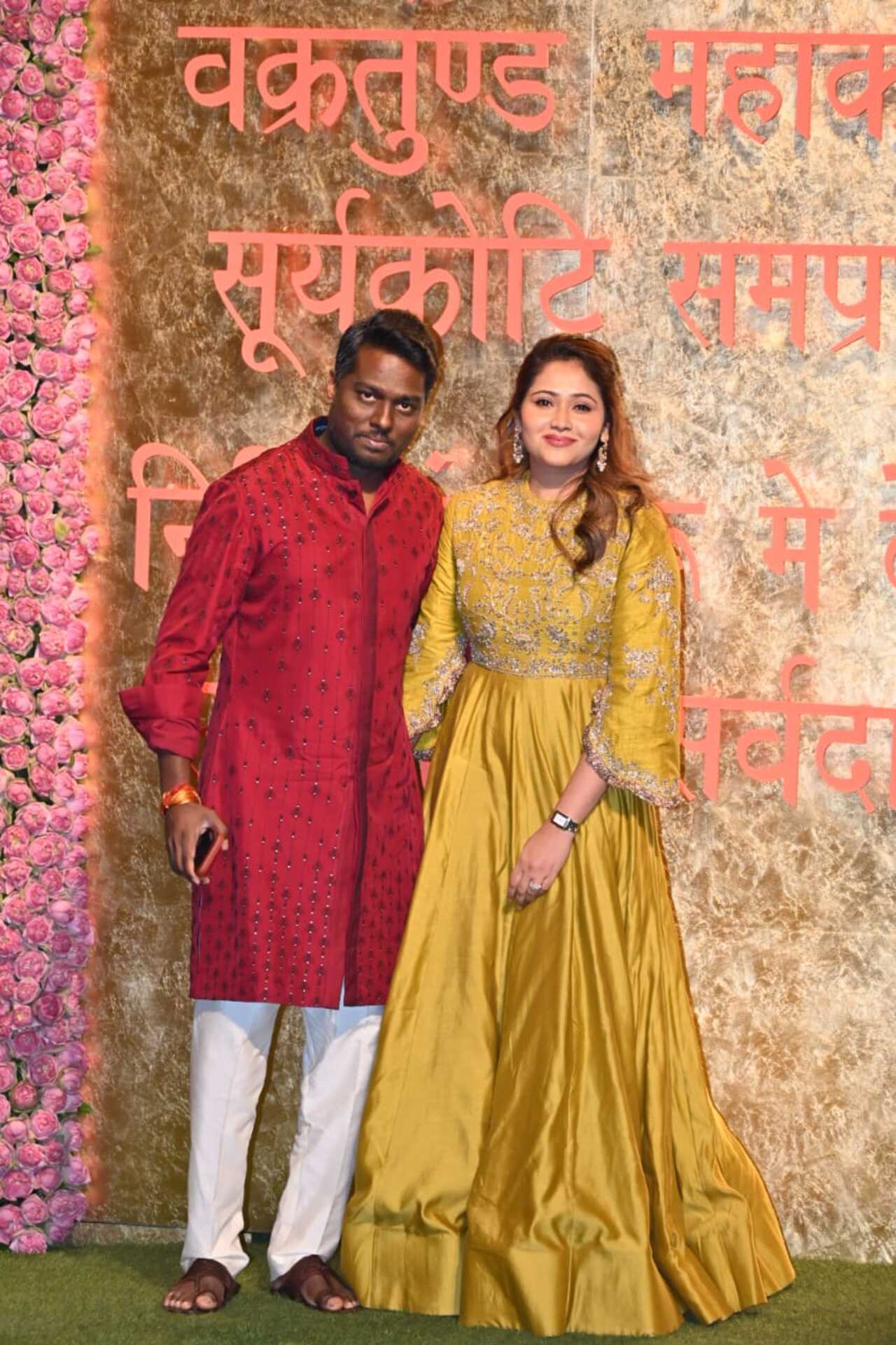 Atlee and Priya wear contrasting colours as they attend the function. Co-incidentally, September 7 also marked a year of his hit film 'Jawan' with Shah Rukh Khan