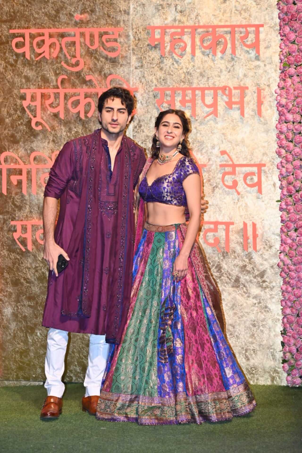 Siblings Sara Ali Khan and Ibrahim Ali Khan bring the colours and vibe to the festive season with their outfits and charm