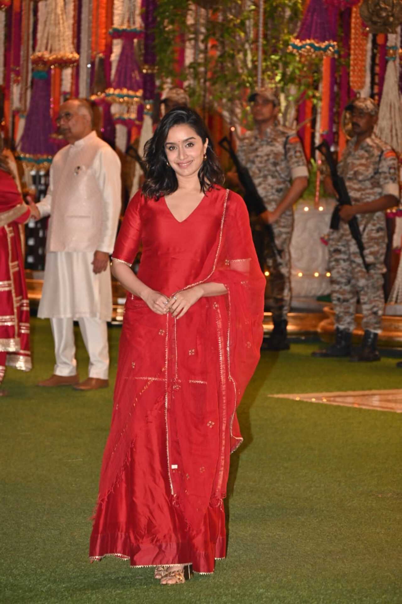 Shraddha Kapoor is still in her Stree avatar as she opts for an all-red look