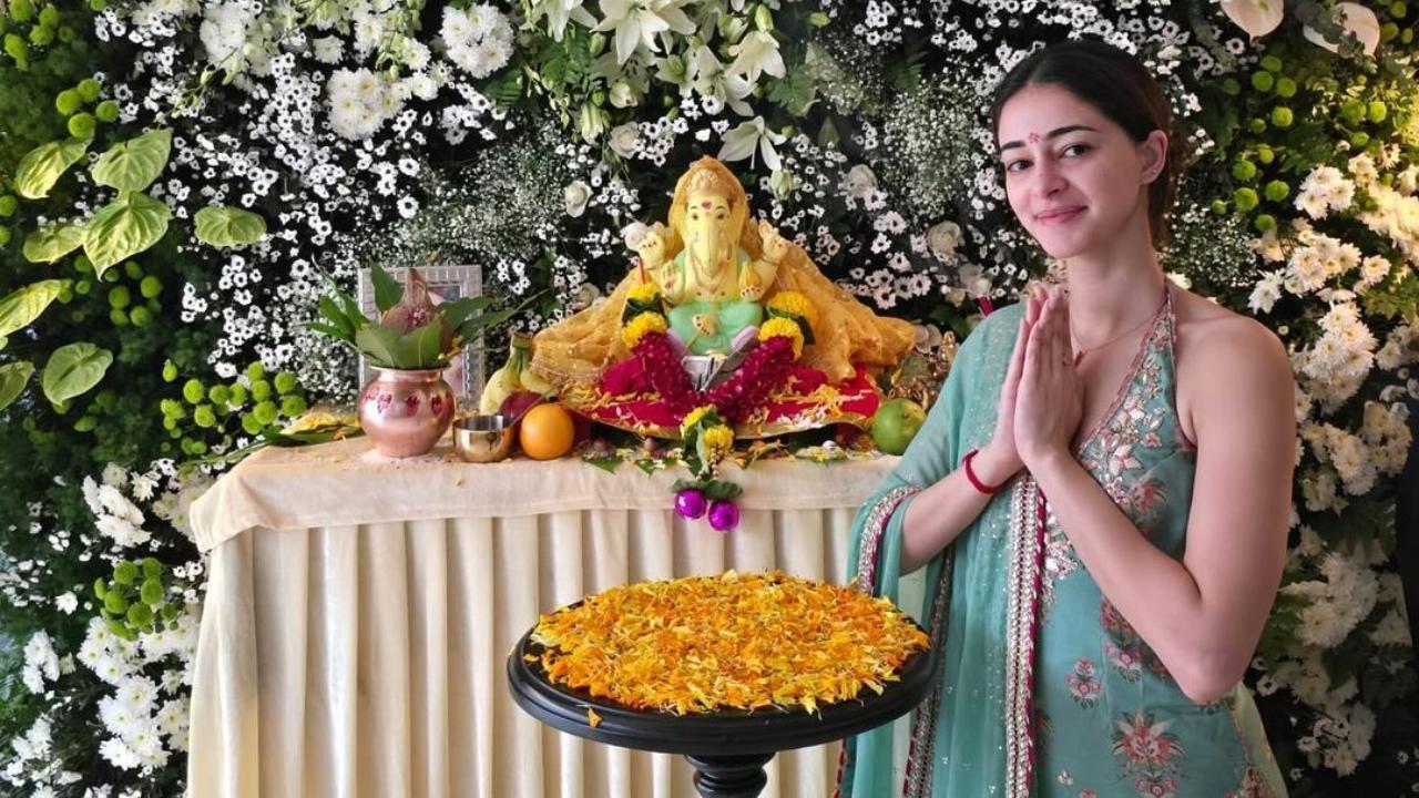 'Bae welcomes Bappa': Ananya Panday celebrates Ganesh Chaturthi