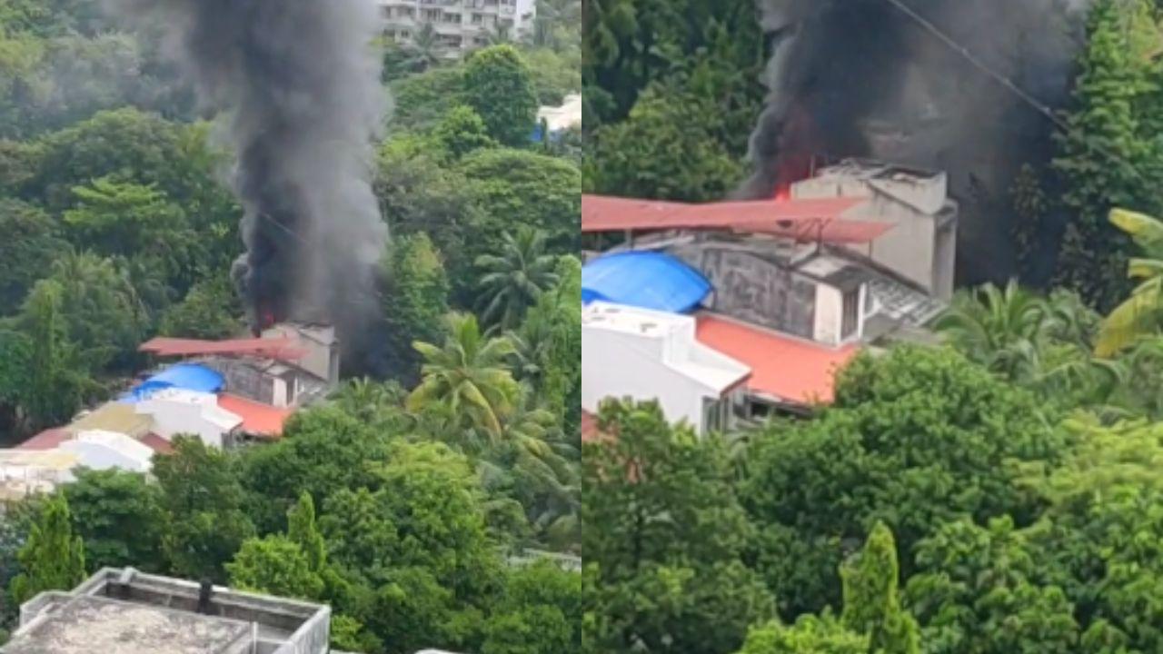 Mumbai: Fire breaks out in Andheri bungalow; ops to douse blaze underway