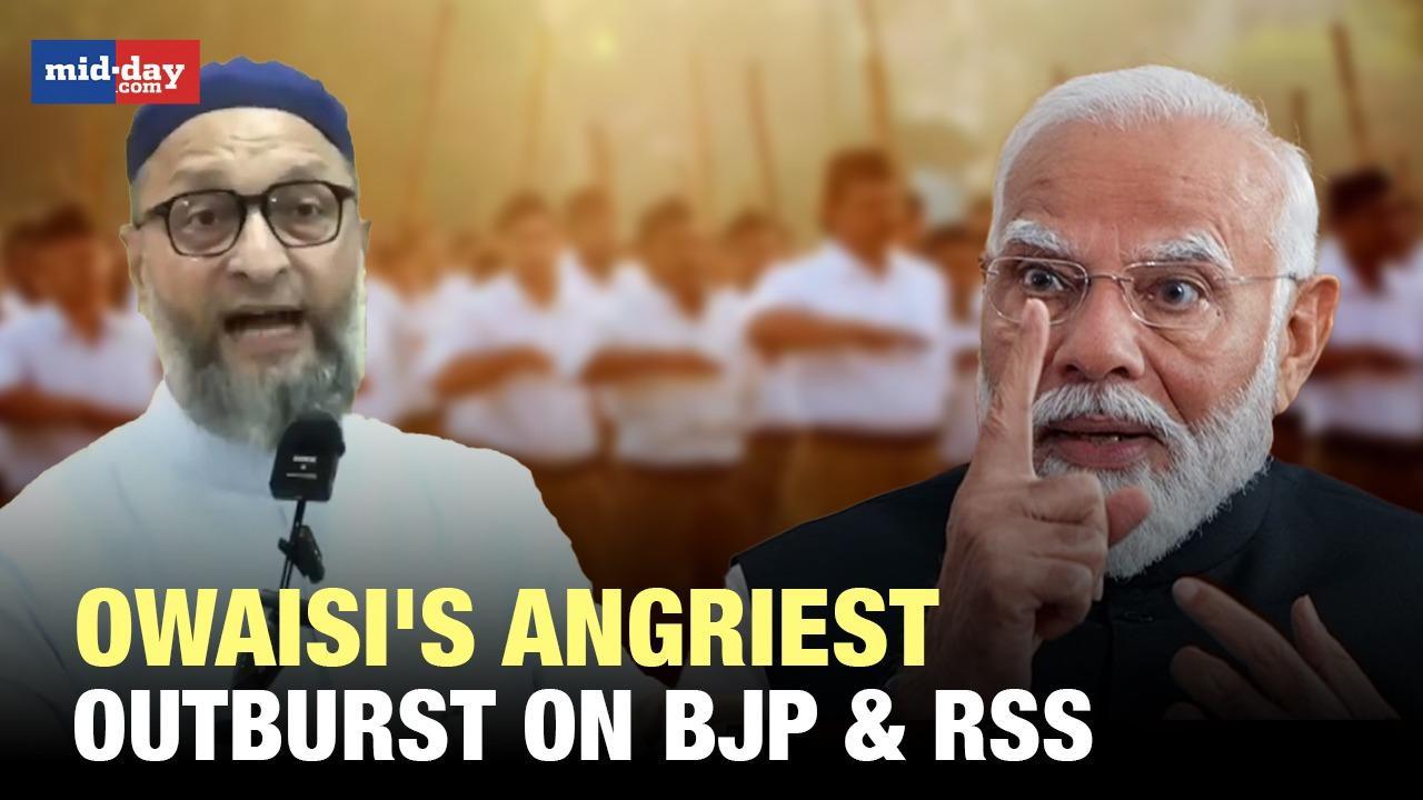 Asaduddin Owaisi slams Waqf Bill, loses cool on Modi govt, BJP & RSS