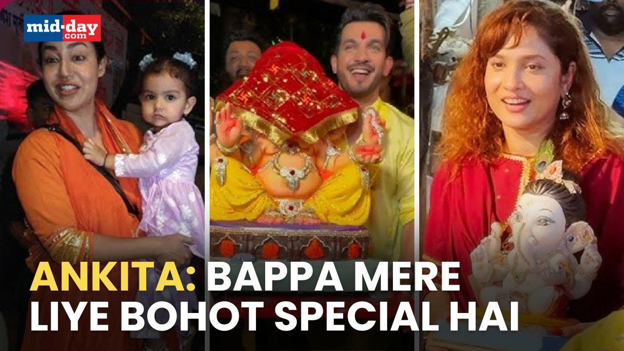 Ganesh Chaturthi 2024: Ankita Lokhande, Arjun Bijlani and Debina Bonnerjee 