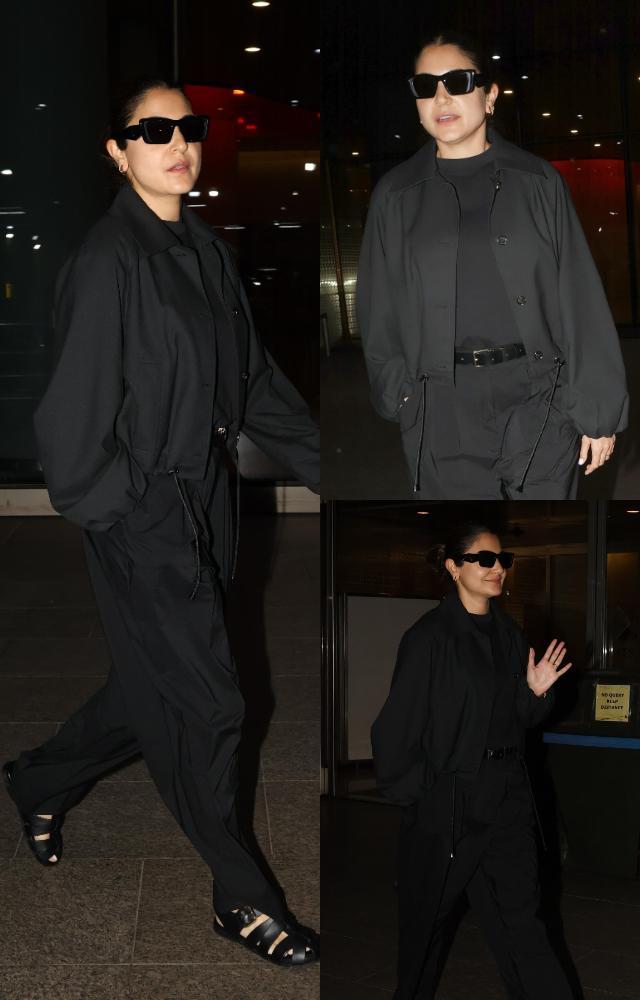 Anushka Sharma`s relaxed airport look