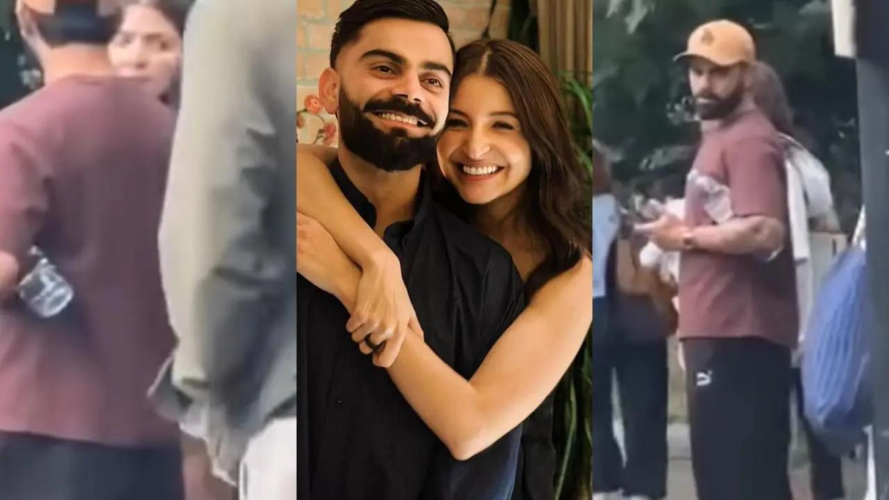 Anushka Sharma spotted out and about in London with Virat Kohli & baby boy Akaay. Read more