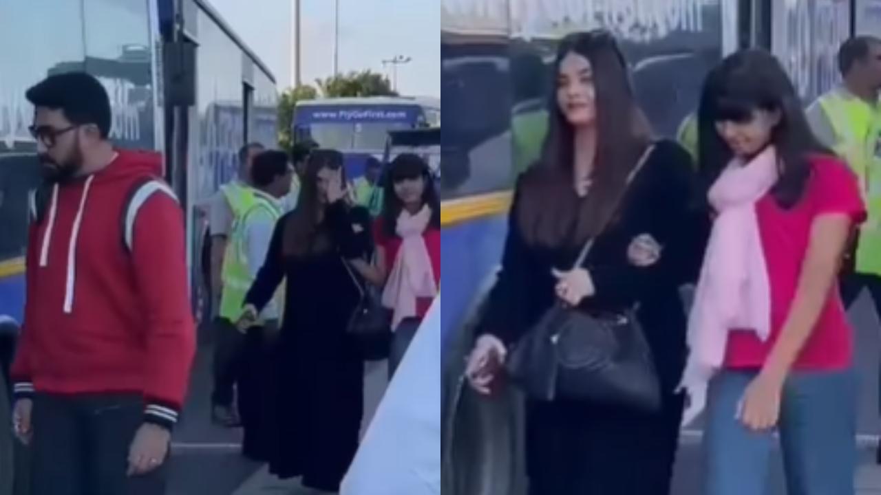 Aishwarya Rai and Abhishek Bachchan spotted together in Dubai