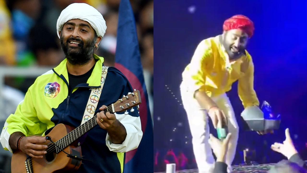 Arijit Singh picks food left by fan on stage during London concert: 'This is my temple' - watch video
