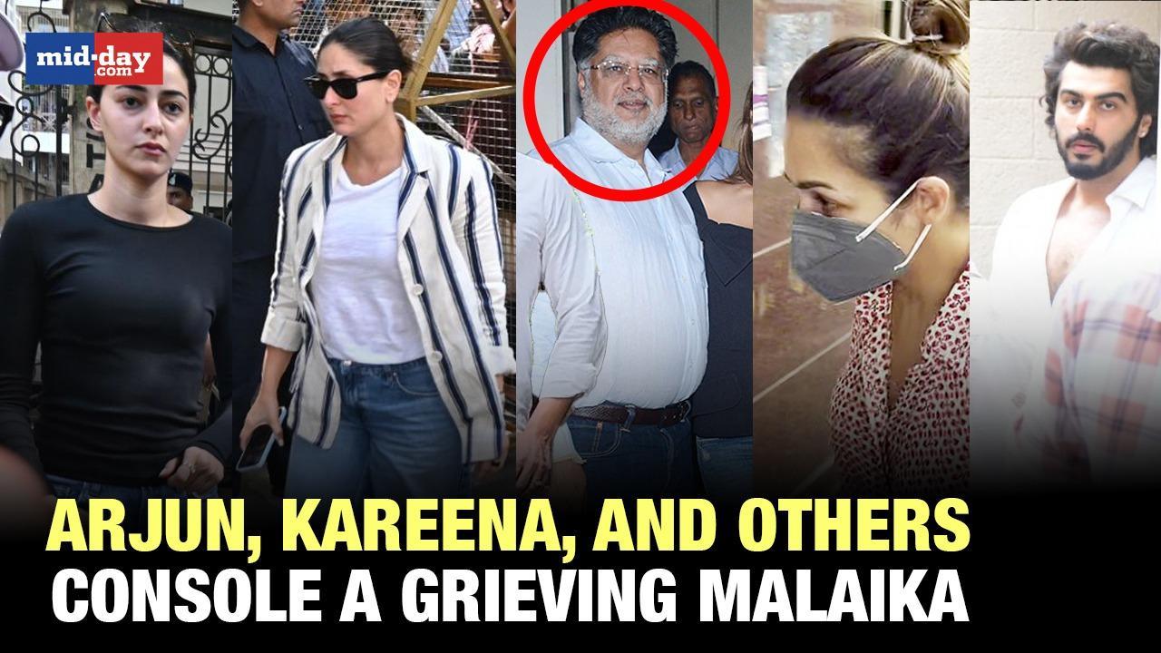 Malaika Arora's stepfather dies: Arjun Kapoor, Kareena Kapoor arrive