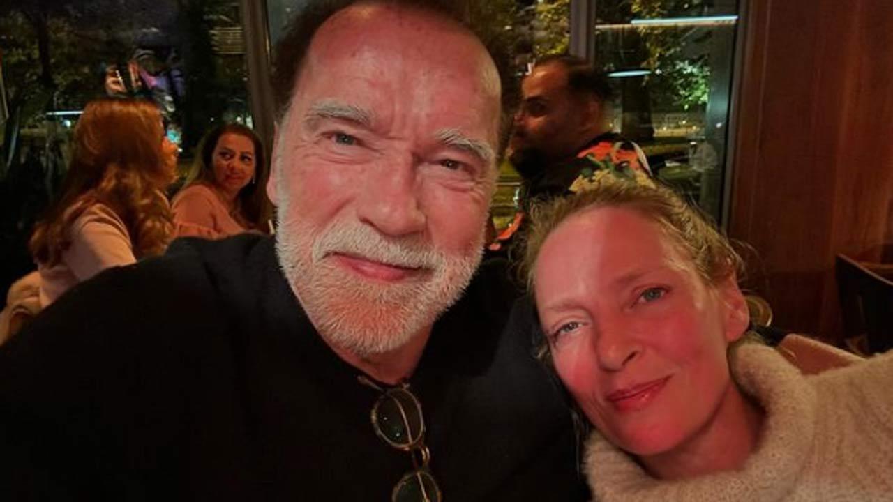 Arnold Schwarzenegger reunites with 'Batman & Robin' co-actor Uma Thurman
